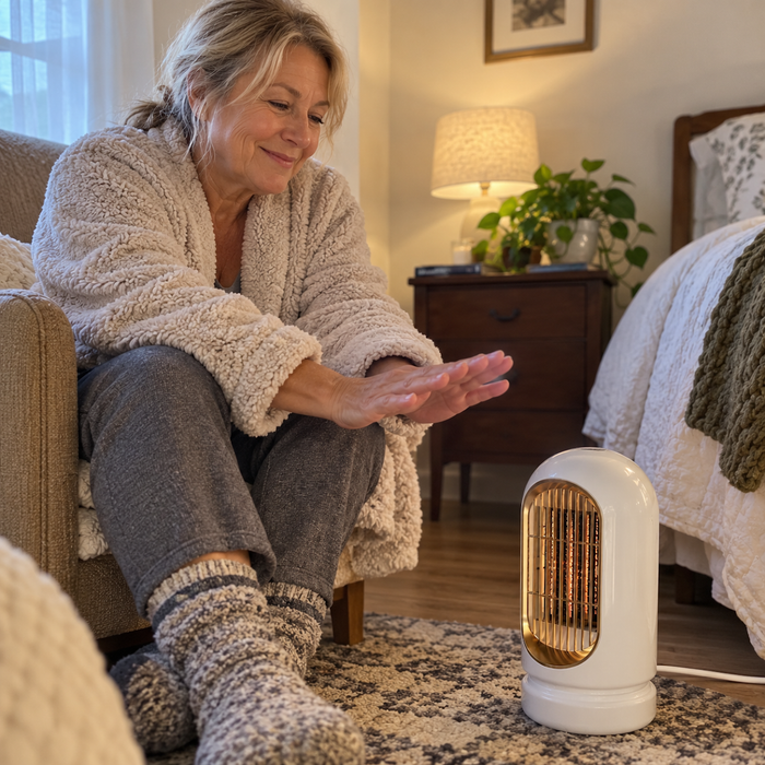 A cozy corner, without cranking the thermostat