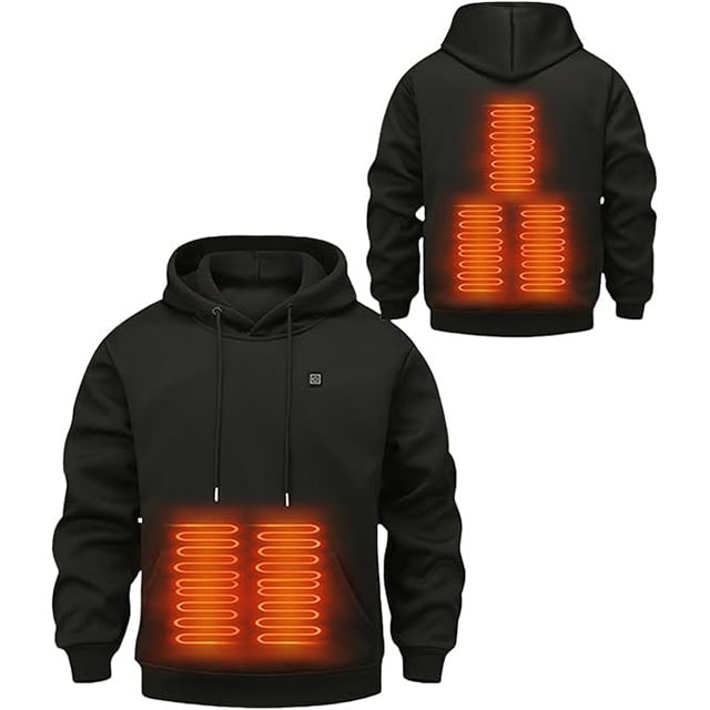 Heat Grove™ Full-Zip Heated Hoodie with 3 Temperature Levels
