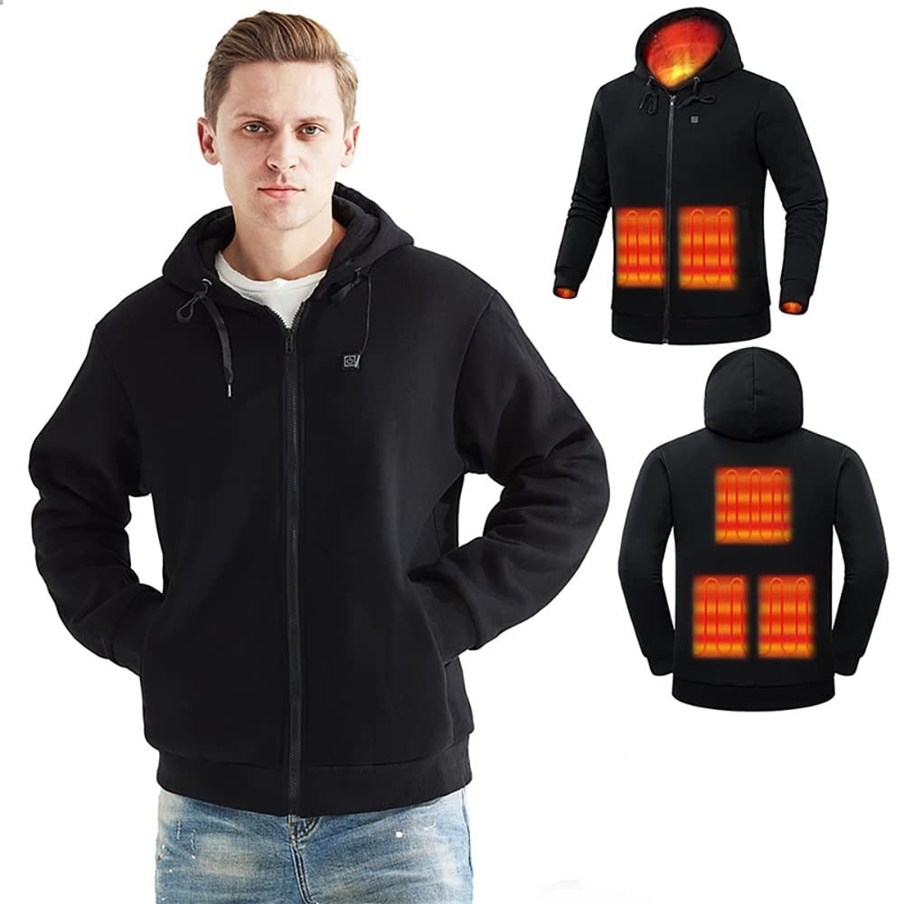 Heat Grove™ Full-Zip Heated Hoodie with 3 Temperature Levels