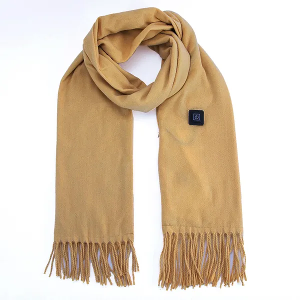 USB Heated Fleece Scarf with Three Adjustable Heat Levels