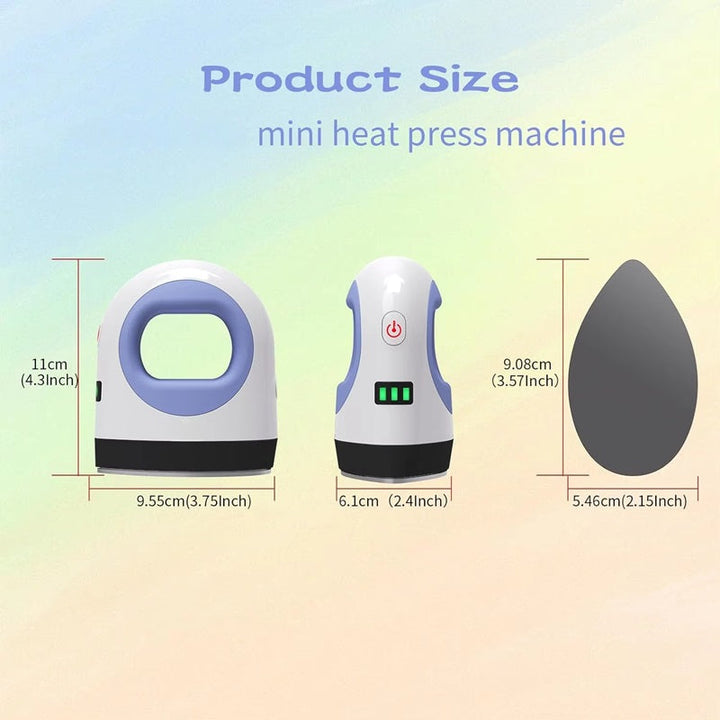 Mini Heat Press Machine for T-Shirts, Shoes and Crafts, 3 Modes