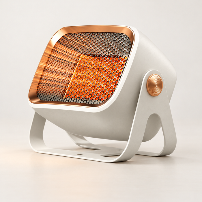 Heat Grove Compact Desktop Space Heater with 90° Tilting Head