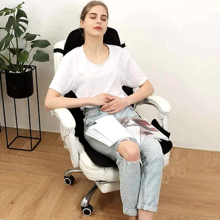 Heat Grove™ Massage Seat Cushion with Heated Neck Pillow and Remote