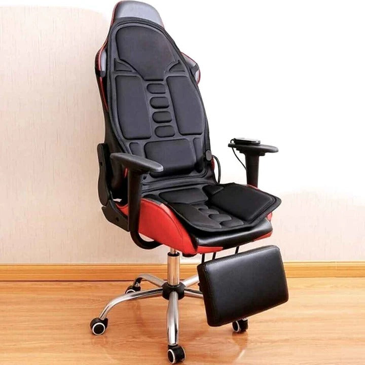 Heat Grove™ Massage Seat Cushion with Heated Neck Pillow and Remote