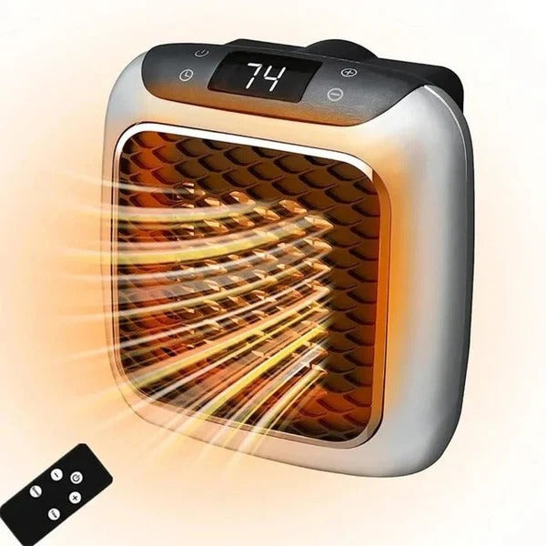 Mini Electric Wall Heater, 800W Plug-In Portable Design
