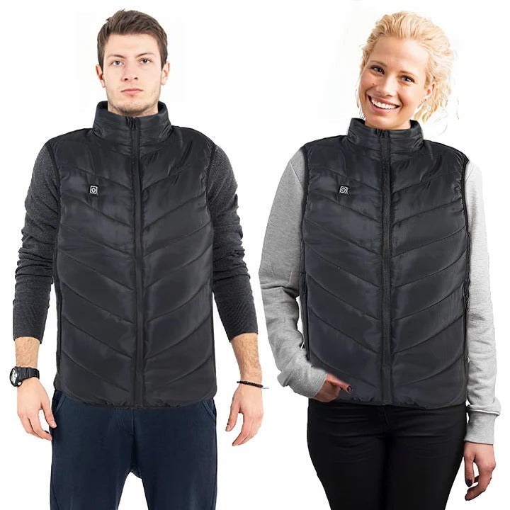 Lightweight Heated Unisex Puffer Vest For Winter Outdoor Activities