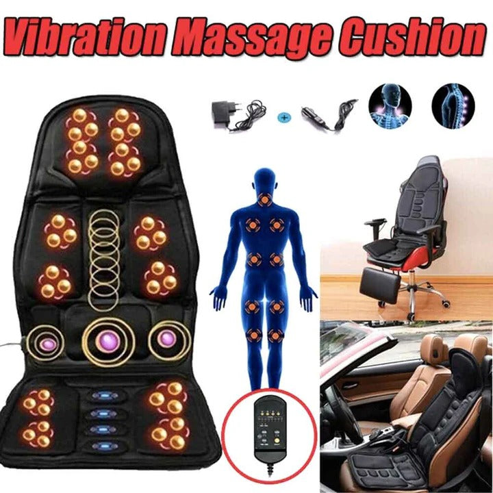 Full Back Shiatsu Massage Cushion with Heated Neck Support – Heat Grove