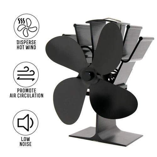 Eco Friendly Heat Powered Fireplace Fan with Increased Efficiency