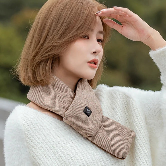 Heated Neck Warmer Scarf with Adjustable Temperature Control