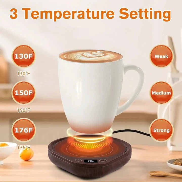 Mug Warmer and Cup Set, Electric Coffee Heater for Home