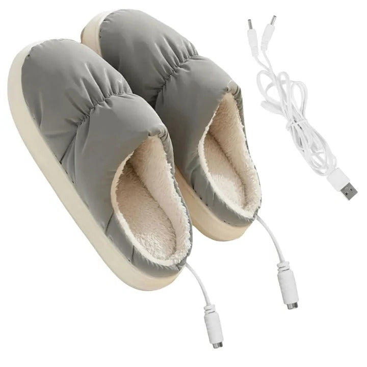 Fast-Heating USB Slippers with Non-Slip Sole for Men and Women
