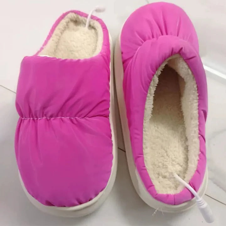 Fast-Heating USB Slippers with Non-Slip Sole for Men and Women