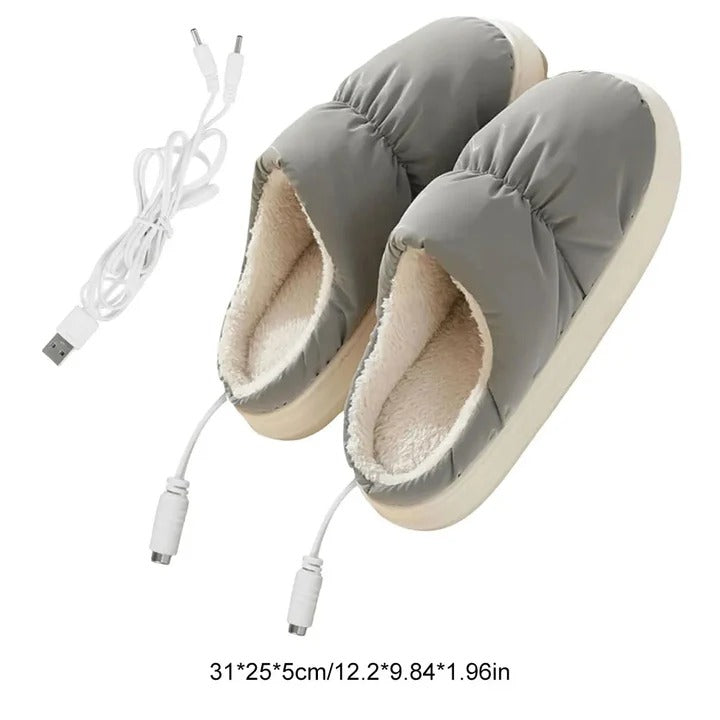 Fast-Heating USB Slippers with Non-Slip Sole for Men and Women