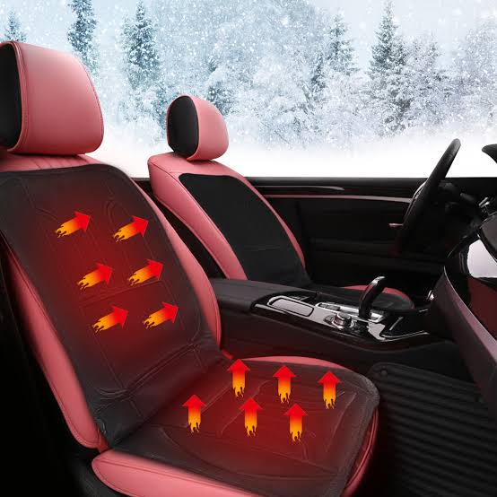HeatRide Heated Car Seat Cushion – 12V Memory Foam Seat and Back Heating