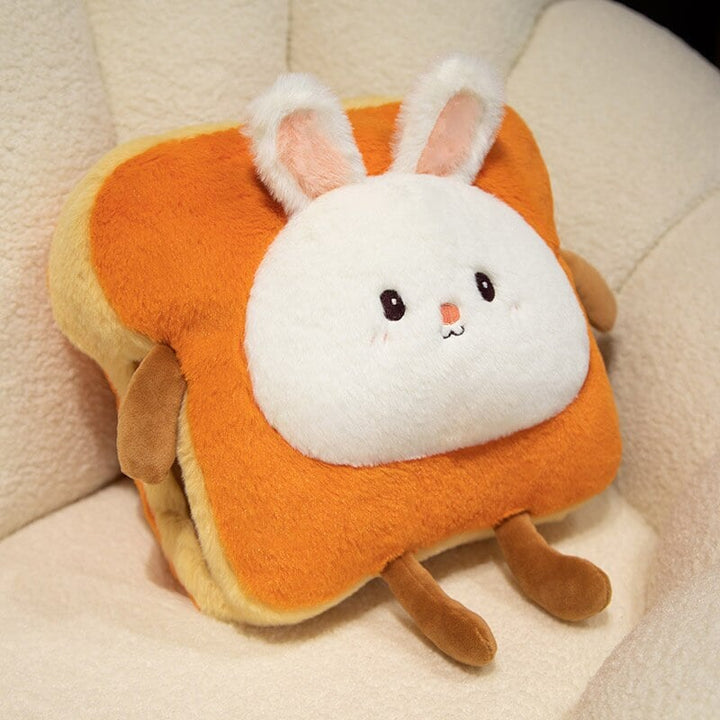 Heat Grove™ Fluffy Toast Plushie Hand Warmer, Kawaii Animals