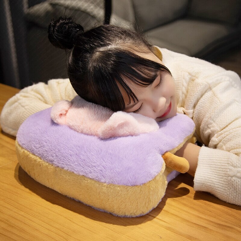 Heat Grove™ Fluffy Toast Plushie Hand Warmer, Kawaii Animals