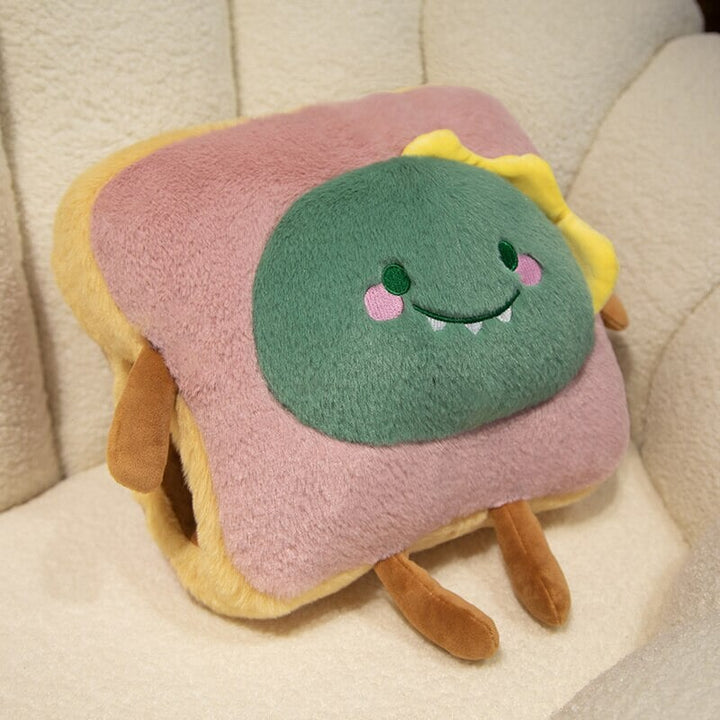 Heat Grove™ Fluffy Toast Plushie Hand Warmer, Kawaii Animals