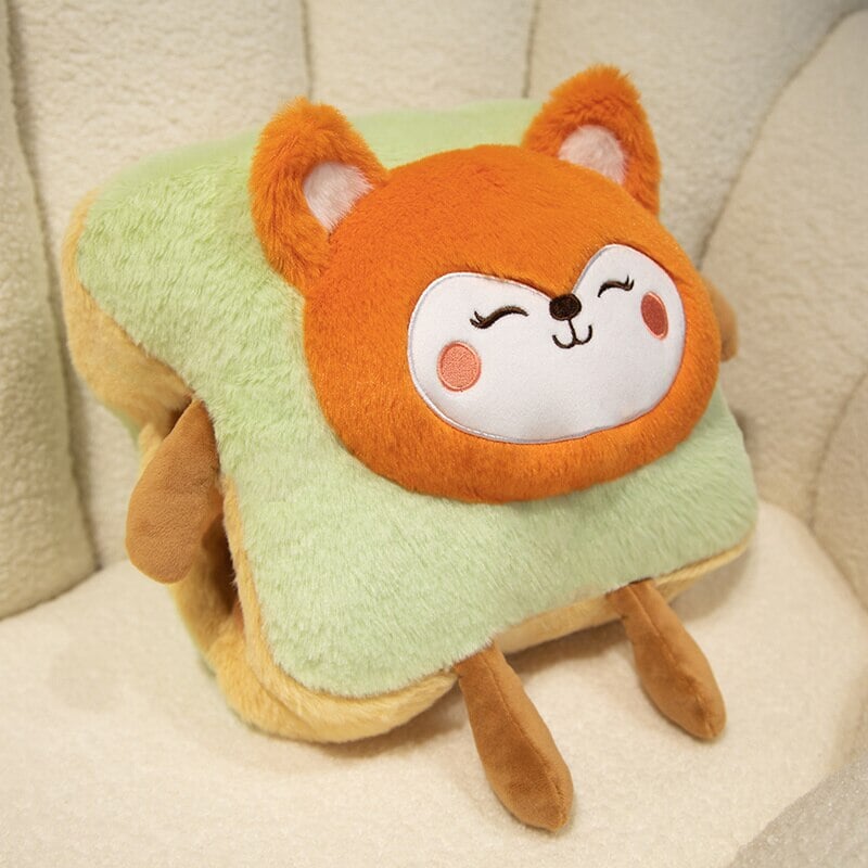 Heat Grove™ Fluffy Toast Plushie Hand Warmer, Kawaii Animals