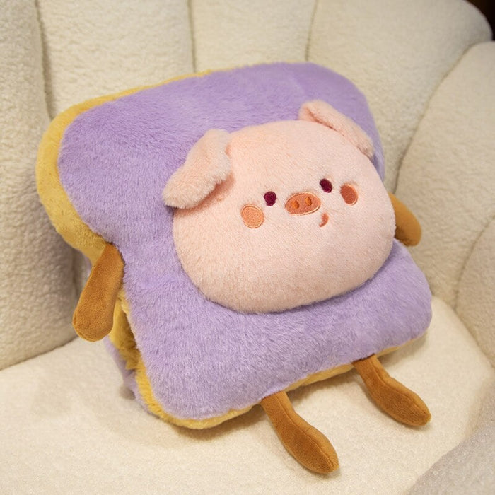 Heat Grove™ Fluffy Toast Plushie Hand Warmer, Kawaii Animals