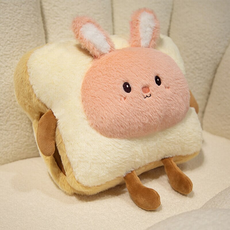 Heat Grove™ Fluffy Toast Plushie Hand Warmer, Kawaii Animals