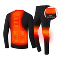 Heat Grove™ USB Heated Long Johns Thermal Set with Flatlock Seams