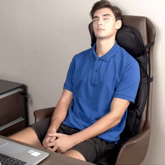 8 Mode Massage Seat Cushion with Heated Back-Neck Pillow for Car &amp; Home