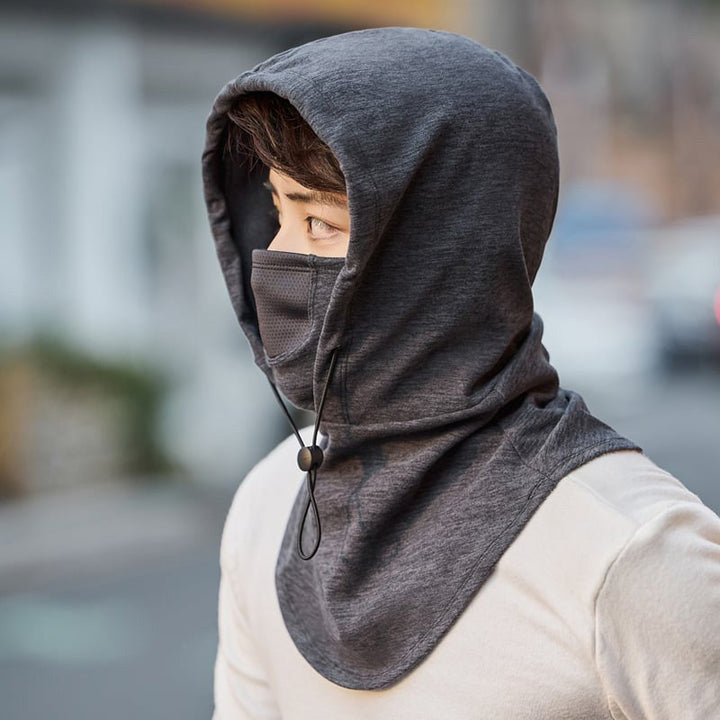 Hooded Face Mask &amp; Neck Warmer for Cycling and Skiing