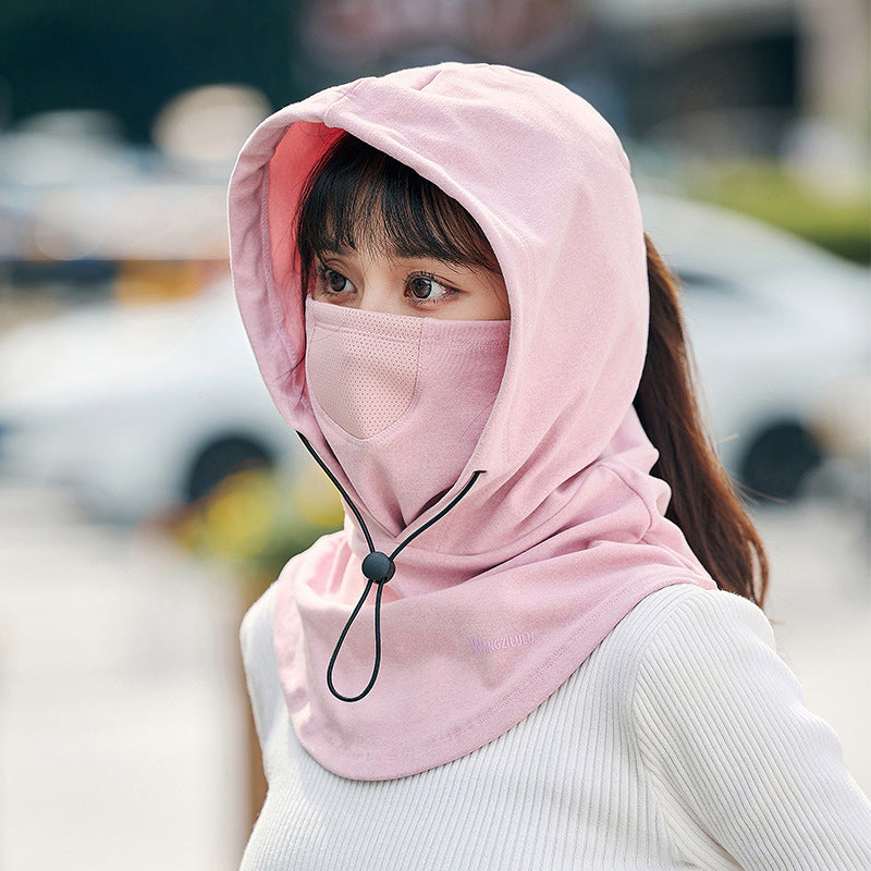 Hooded Face Mask &amp; Neck Warmer for Cycling and Skiing