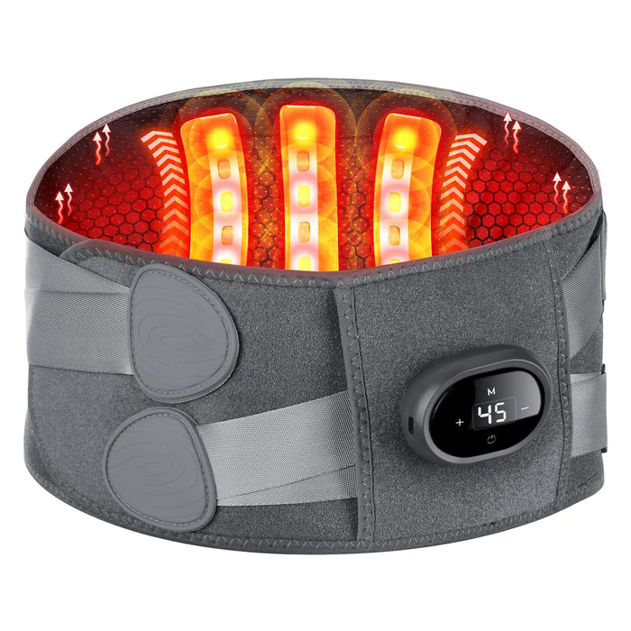 Heat Grove™ Heated Lower Back Massager Belt with Red Light