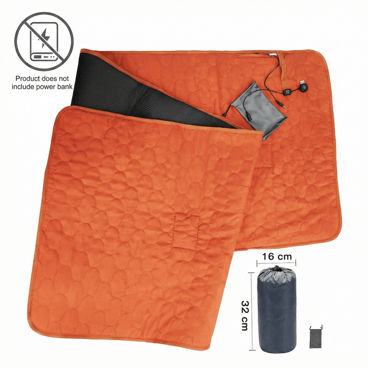 Heated Yoga Pad - 5-Zone Rapid Heat, USB Powered, Camping &amp; Home Use