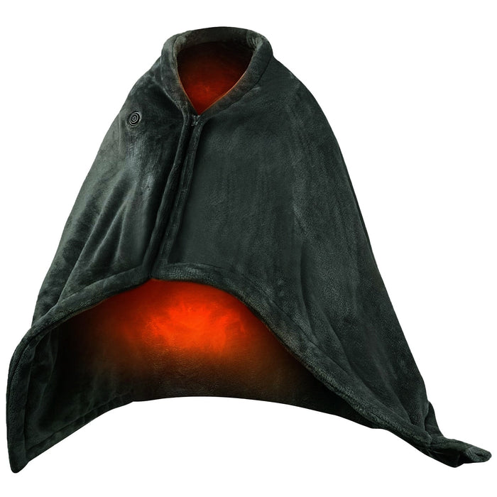 Heat Grove™ USB Wearable Heated Blanket Wrap with Zipper and Pocket